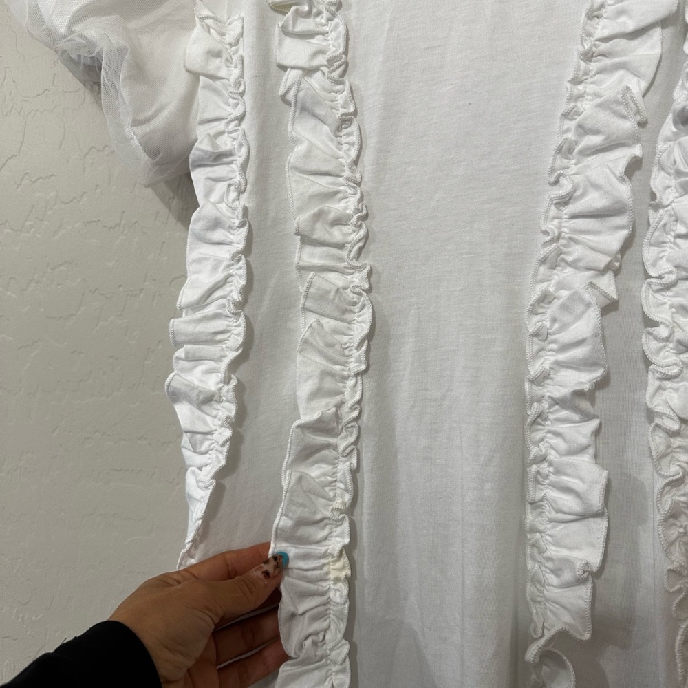 Simone Rocha Tulle Overlay Multi Ruffle Frill Dress - Picture 2 of 5
